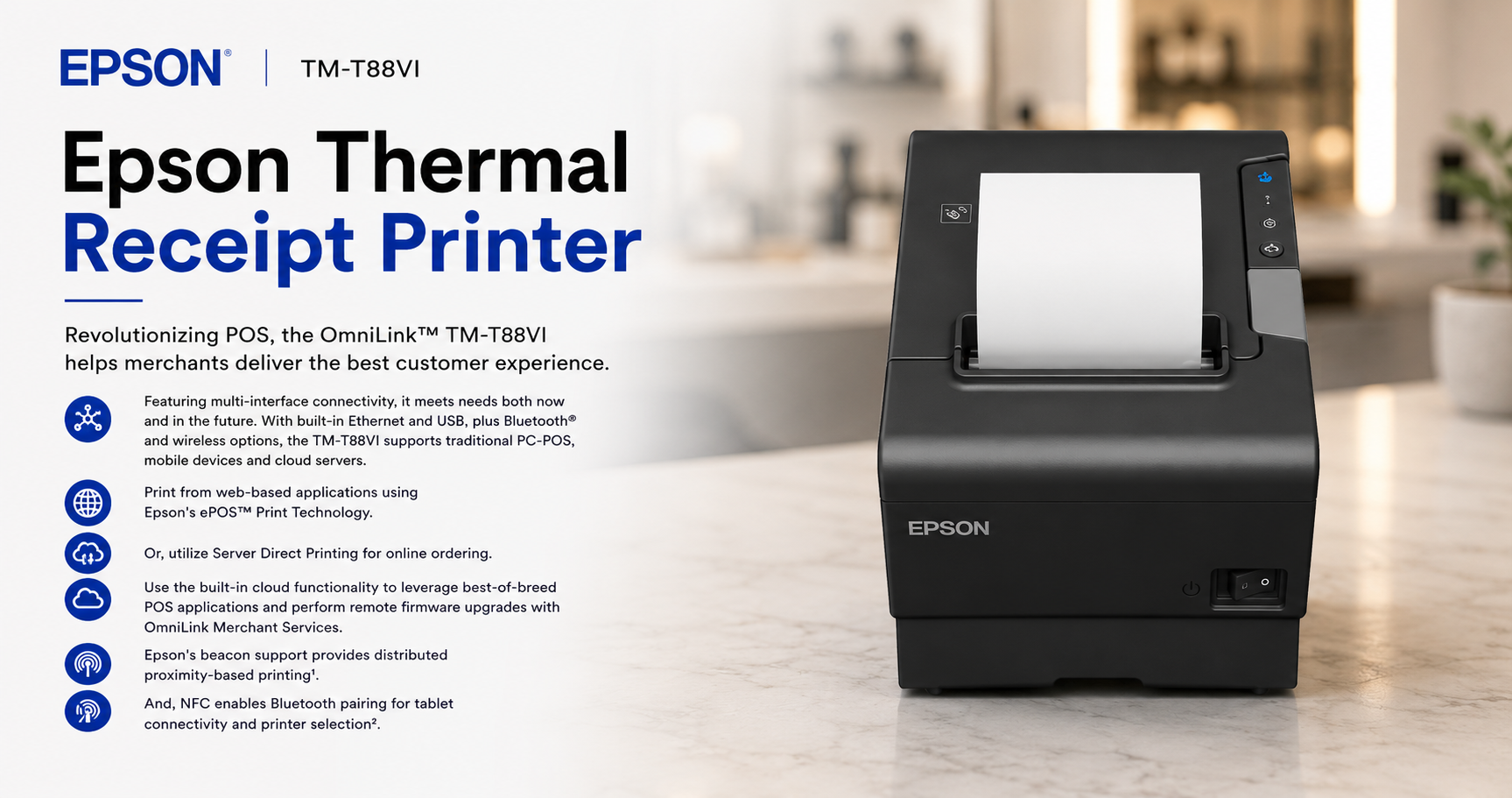 Epson thermal receipt printer for Astra POS